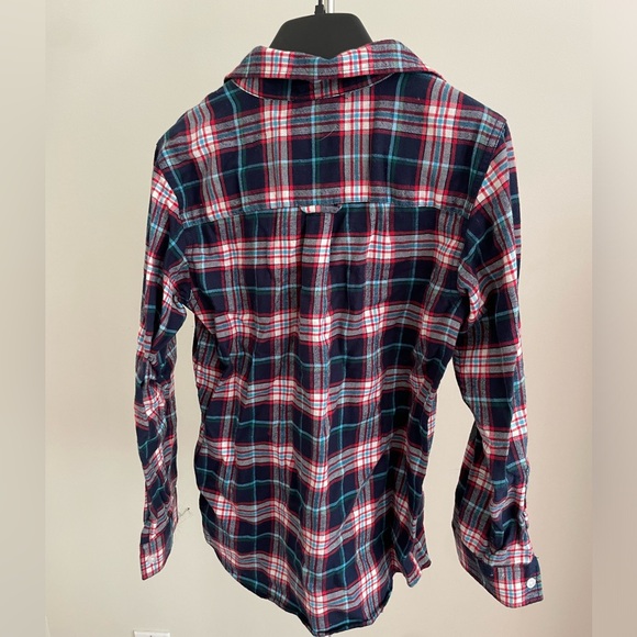 Boys Lacoste Flannel Button Down - Picture 2 of 2